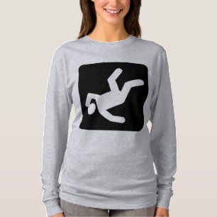 Der Fall des Menschen - schwarz T-Shirt
