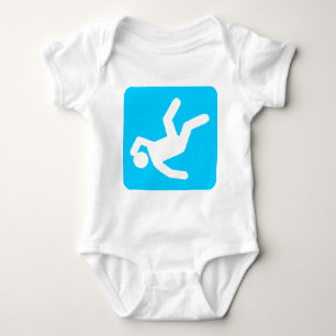 Der Fall des Menschen - Sky Blue Baby Strampler