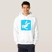 Der Fall des Menschen - Sky Blue Hoodie (Vorne ganz)