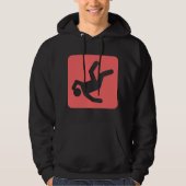 Der Fall des Menschen - tropisches Rosa Hoodie (Vorderseite)