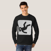 Der Fall des Menschen - weiß T-Shirt (Vorne ganz)