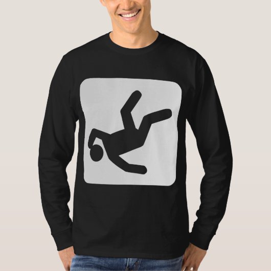 Der Fall des Menschen - weiß T-Shirt (Vorderseite)