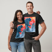 Der Fall des menschlichen Angriffs der Monster T-Shirt (Unisex)