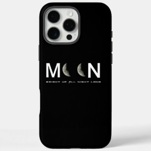 Der Fall des Schwarznachts-Mond iPhone 16 Pro Max Hülle