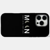 Der Fall des Schwarznachts-Mond Case-Mate iPhone Hülle (Rückseite (Horizontal))
