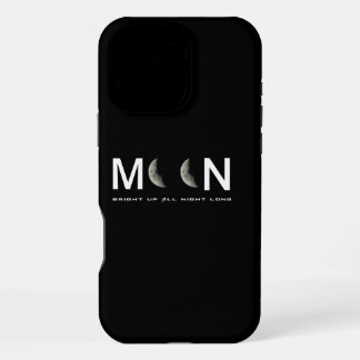 Der Fall des Schwarznachts-Mond iPhone 16 Pro Max Hülle