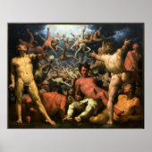 Der Fall des Titans Cornelis van Haarlem Poster (Vorne)
