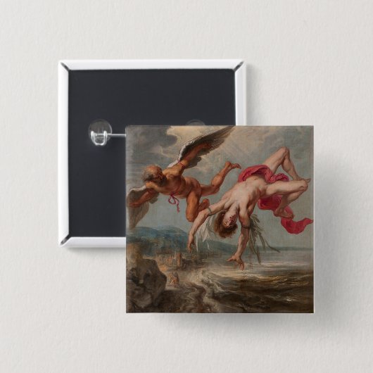 Der Fall Ikarus (von Jakob Peter Gowy) Button (Vorne & Hinten)