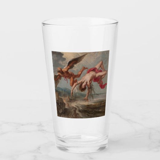 Der Fall Ikarus (von Jakob Peter Gowy) Glas (Vorderseite)