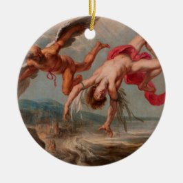Der Fall Ikarus (von Jakob Peter Gowy) Keramik Ornament