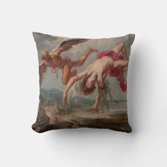 Der Fall Ikarus (von Jakob Peter Gowy) Kissen (Vorderseite)