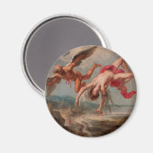 Der Fall Ikarus (von Jakob Peter Gowy) Magnet (Vorderseite/Rückseite)