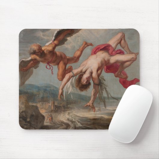 Der Fall Ikarus (von Jakob Peter Gowy) Mousepad (Mit Mouse)