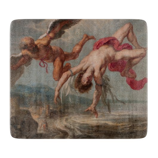 Der Fall Ikarus (von Jakob Peter Gowy) Schneidebrett (Vorderseite)