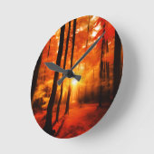 Der Fall im Hinterwald Runde Wanduhr (Winkel)