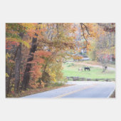 Der Fall in den blauen Bergketten Geschenkpapier Set (Vorderseite)