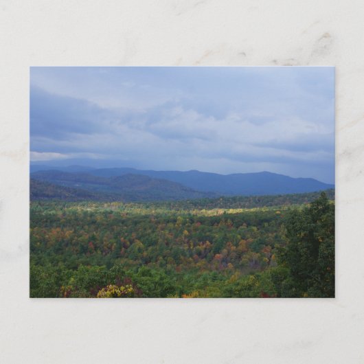 Der Fall in den Blauen Ridge Postkarte (Vorderseite)