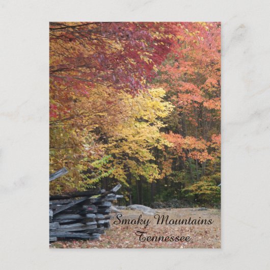 Der Fall in den rauen Bergen Postkarte (Vorderseite)