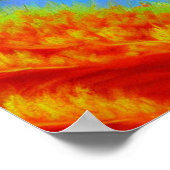 Der Fall in der Wolkenposter Poster (Ecke)