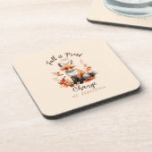 Der Fall ist ein Beweis dafür, dass Veränderung sc Getränkeuntersetzer (Linke Seite)