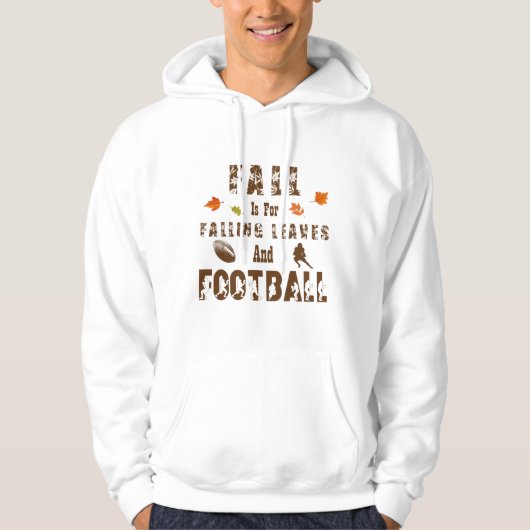 Der Fall ist für sinkende Blätter und Fußball Brow Hoodie (Vorderseite)