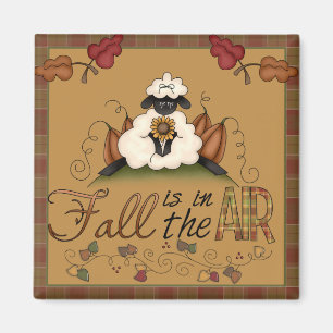 "Der Fall ist in der Luft" Herbstmagazin "Sheep Sq Magnet