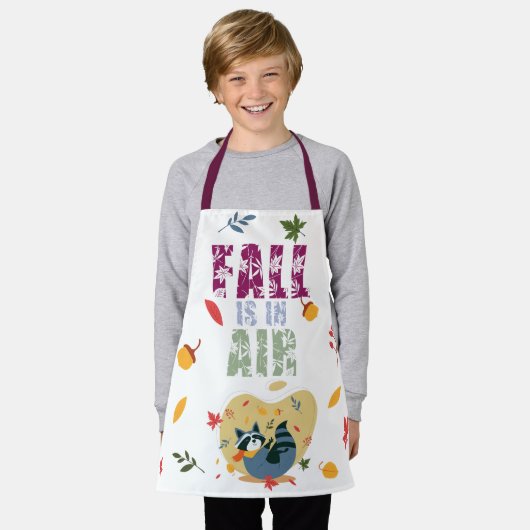 Der Fall ist in Luft mit schwindendem Raccoon Schürze (Getragen)