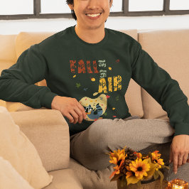 Der Fall ist in Luft mit schwindendem Raccoon Sweatshirt