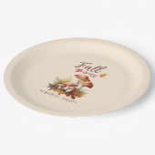 Der Fall ist meine Lieblingsfarbe - Pilz Pappteller (Schrägansicht)