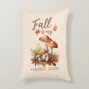 Der Fall ist meine Lieblingsfarbe - Pilze und Blät Dekokissen