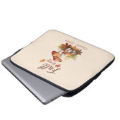 Der Fall ist meine Lieblingsfarbe - Pilze und Blät Laptopschutzhülle (Vorne Knopf)