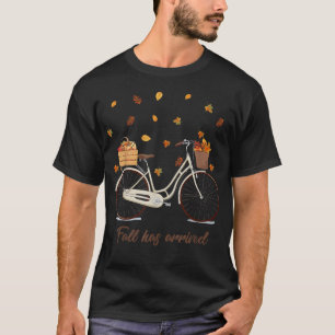 Der Fall ist mit dem Fahrrad Niedlichen Herbstlaub T-Shirt