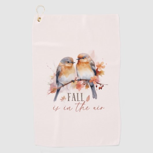 Der Fall liegt in der Luft - Niedliche Vögel und H Golfhandtuch (Vorderseite)
