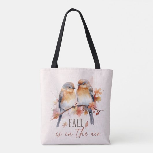 Der Fall liegt in der Luft - Niedliche Vögel und H Tasche (Rückseite)