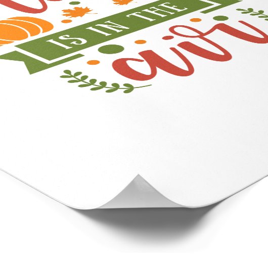 Der Fall liegt in der Luft Poster (Ecke)