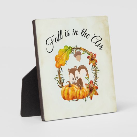 Der Fall liegt in der Lufttypografie mit Eichhörnc Fotoplatte (Vorderseite)