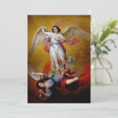 Der Fall Lucifers durch Antonio Maria Esquivel Dankeskarte (Stehend Vorderseite)