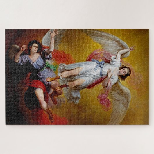 Der Fall Lucifers durch Antonio Maria Esquivel Puzzle (Horizontal)