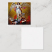 Der Fall Lucifers durch Antonio Maria Esquivel Quadratische Visitenkarte (Vorne/Hinten)