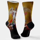 Der Fall Lucifers durch Antonio Maria Esquivel Socken (Gewinkelt)
