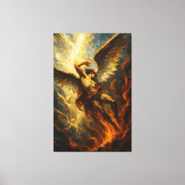 Der Fall Luzifers Leinwanddruck