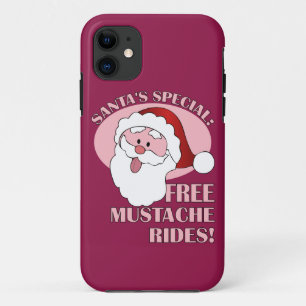 Der Fall Mustache Rides iPhone des Weihnachtsmanns 11 Hülle