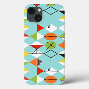 Der Fall Retro Harlequin Pattern iPad Mini Case-Mate iPhone Hülle