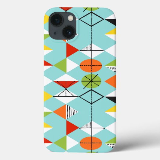 Der Fall Retro Harlequin Pattern iPad Mini Case-Mate iPhone Hülle (Rückseite)