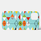 Der Fall Retro Harlequin Pattern iPad Mini Case-Mate iPhone Hülle (Rückseite (Horizontal))