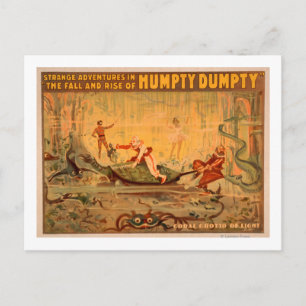 Der Fall und Aufstieg des Humpty Dumpty Theaters Postkarte
