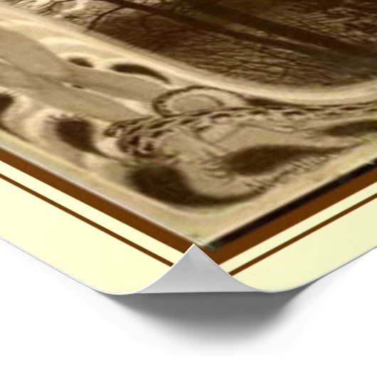 "Der Fall" von Fidus Art Nouveau 12 x 16 Poster (Ecke)