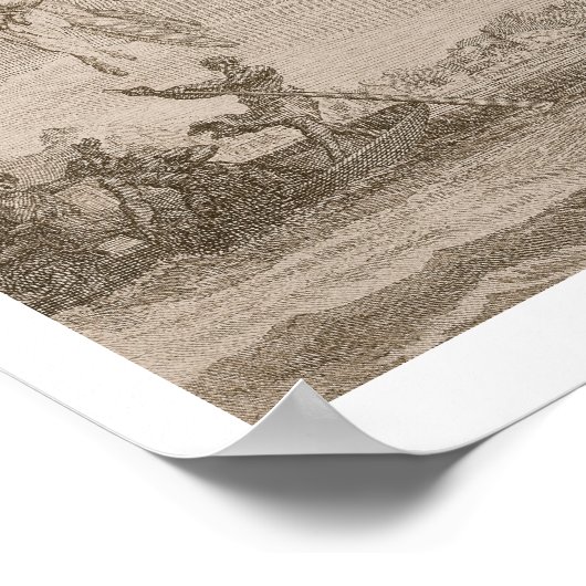 Der Fall von Icarus, 1731 (Gravieren) Poster (Ecke)