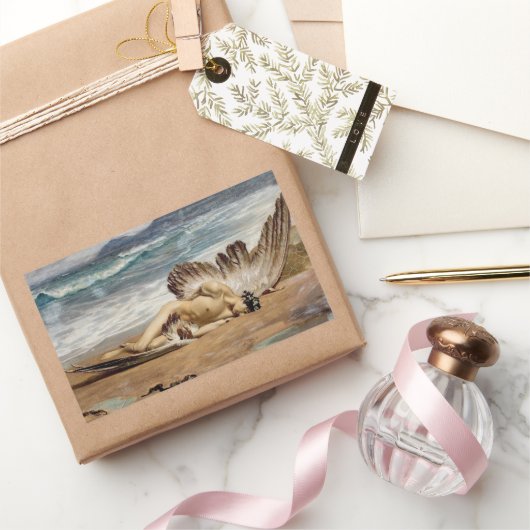 Der Fall von Icarus durch Alexandre Cabanel Rechteckiger Aufkleber (Schenken)