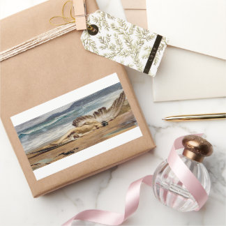 Der Fall von Icarus durch Alexandre Cabanel Rechteckiger Aufkleber